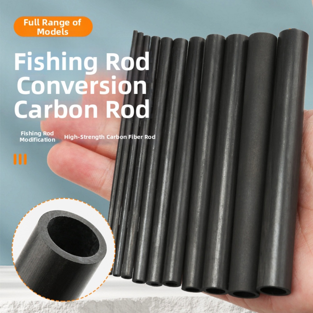 Carbon Fishing Rod - 10-сантиметровая черная полая трубка из углеродного
