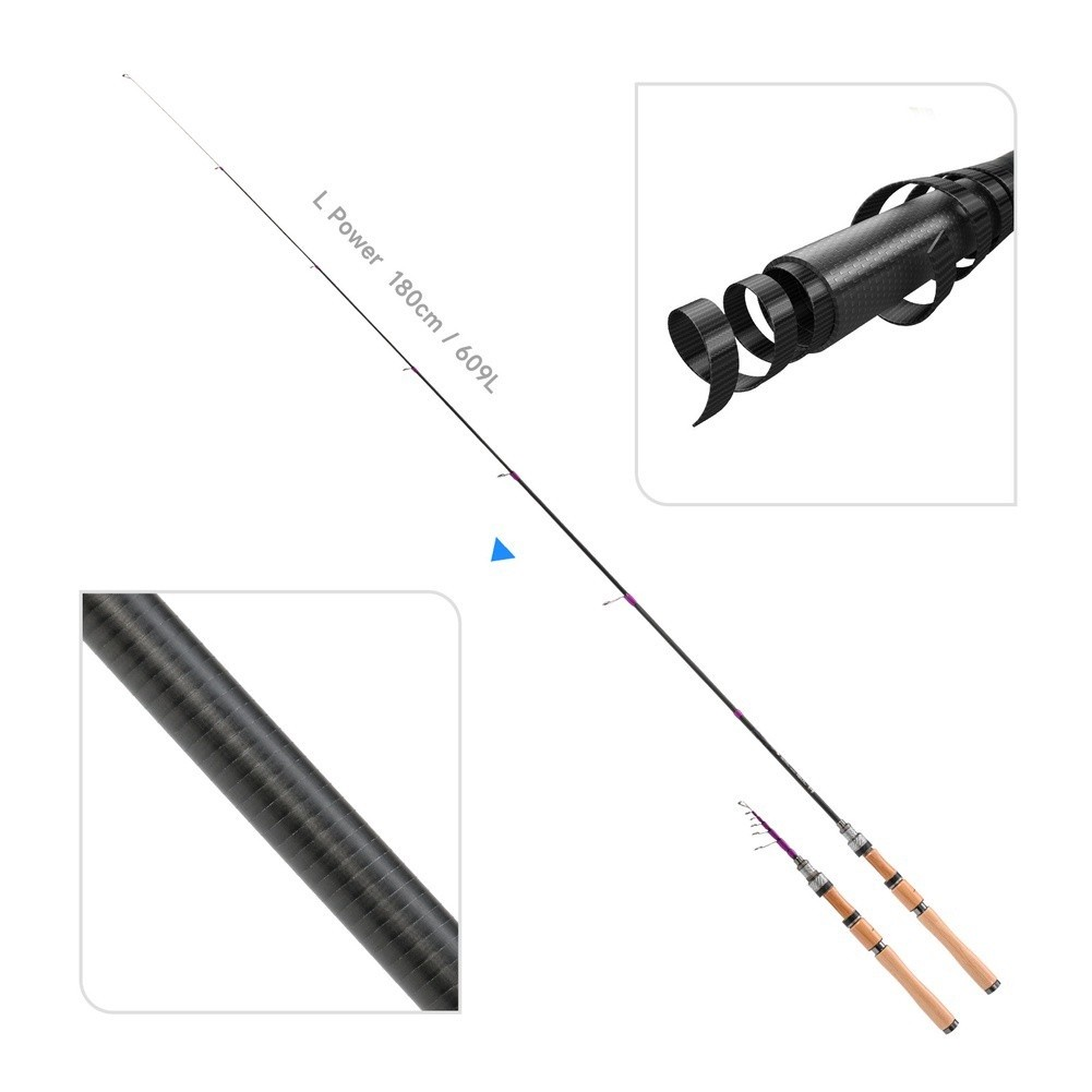 Carbon Fishing Rod - Удочка для ловли нахлыстом (BFS) 1.8M,