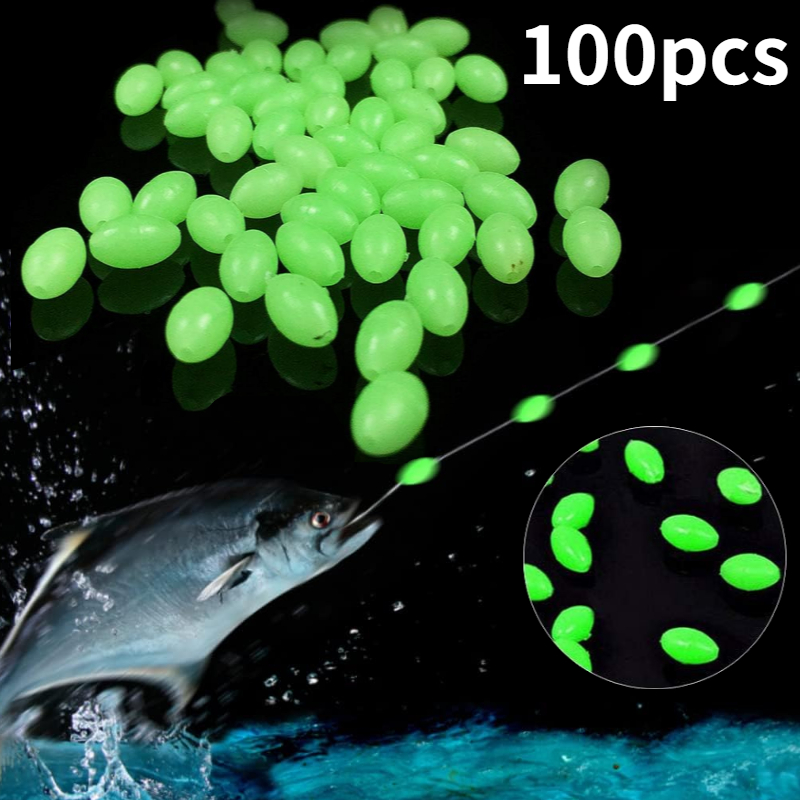 100 шт./лот овальные ночные св – обзор и цена Fishing Equipment Tools
