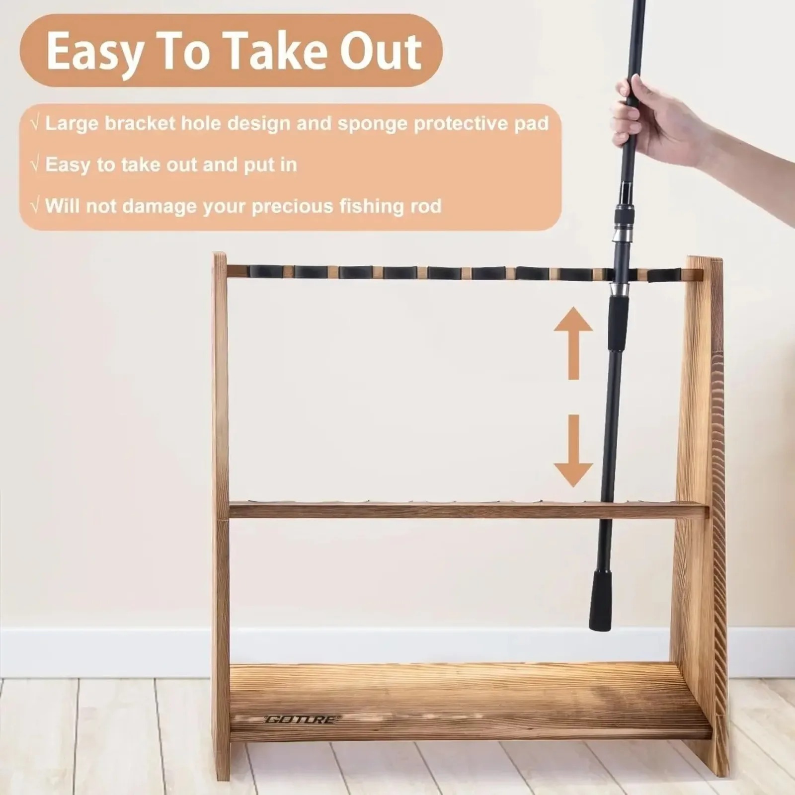 Напольная подставка для удочек – обзор и цена Carbon Fishing Rod