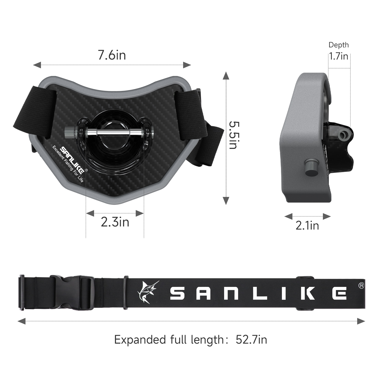 Ремень для рыбалки SANLIKE, Ре – обзор и цена Carbon Fishing Rod